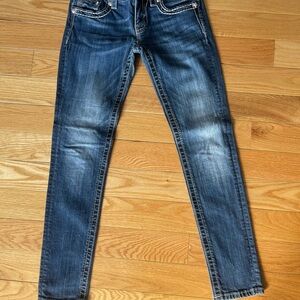 Miss Me Women’s Blue Jeans Size 27 with Decorative Pockets